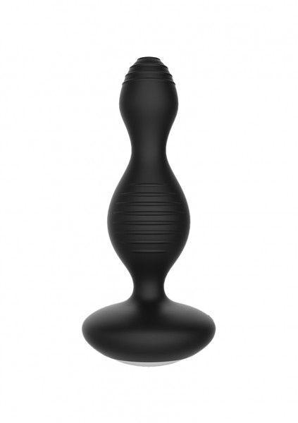 E-Stimulation Vibrating Buttplug - Black - Jewel Butt Plug