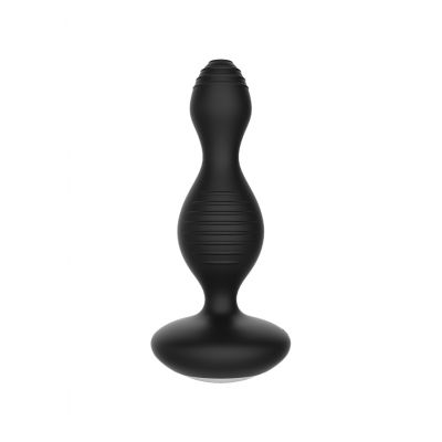 E Stimulation Vibrating Buttplug Black Jewel Butt Plug