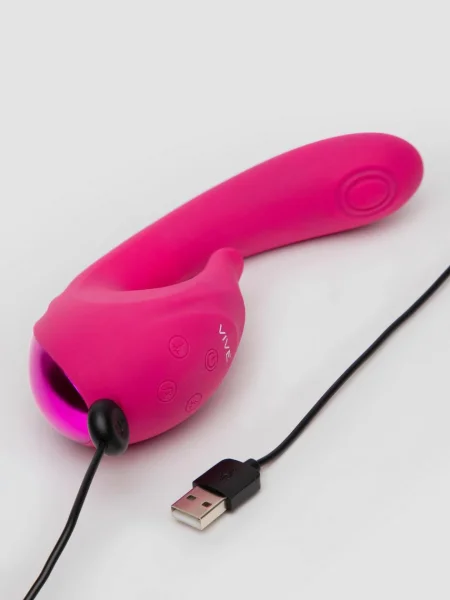 Vive MIKI Rechargeable Pulsing and Flickering Silicone Rabbit Vibrator