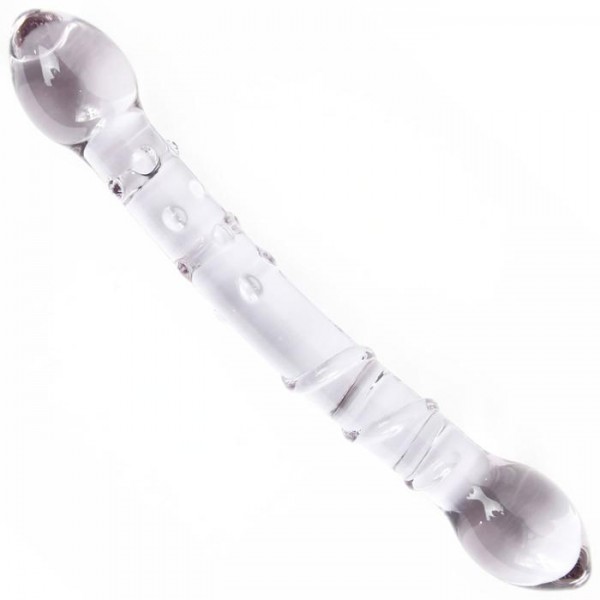 Dual Ended Glass G-Spot Massager - Two Types Of Sensations!