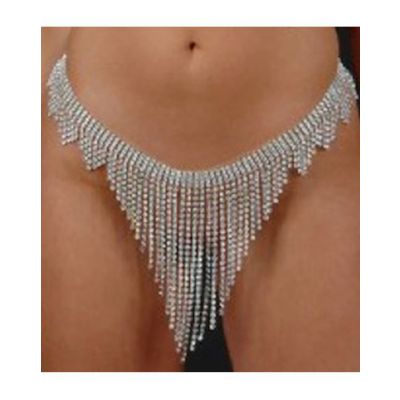 Rhinestone Belt Front Fall One Size