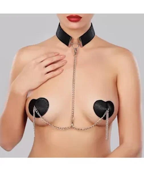 Adore Le Burlesque Collar And Pasties - Black - One Size — image 4 of 4