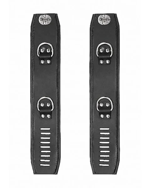 Restraint Ankle Cuff With Padlock- Black - Black