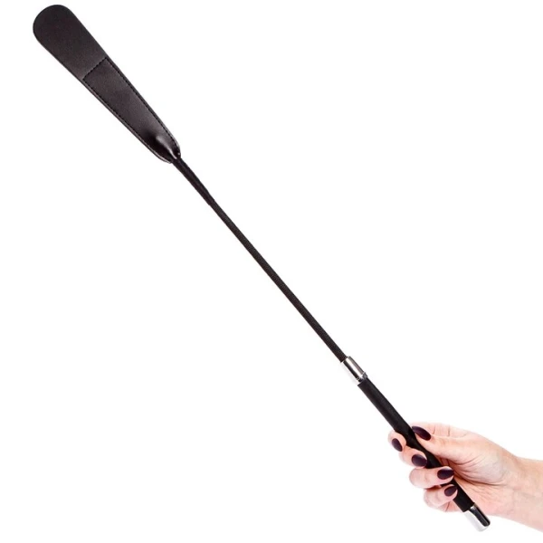 Bondara Luxe Tension Faux Leather Slimline Riding Crop – 24 Inch