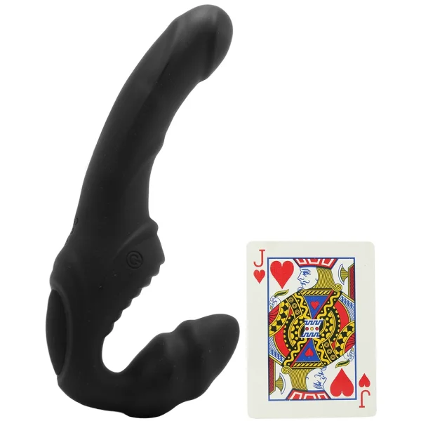 Pro Rider 9x Vibrating Silicone Strapless Strap-On Dildo w/ Remote Control