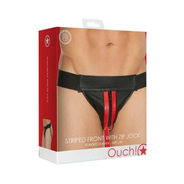 Ouch Jock Front Zip Red L/xl — image 2 of 8