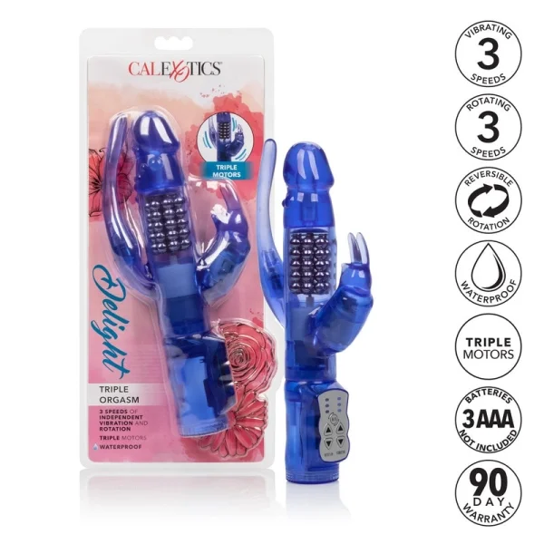 Calexotics Delight Triple Orgasm Rabbit Vibrator — image 4 of 7