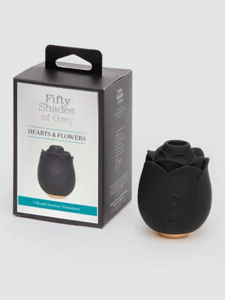 Fifty Shades of Grey Black Rose Silicone Clitoral Suction Stimulator