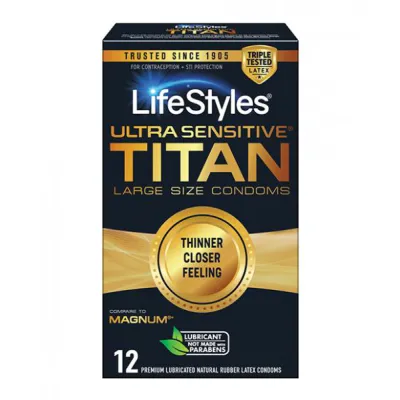 Lifestyles Ultra Sensitive Titan 12pk