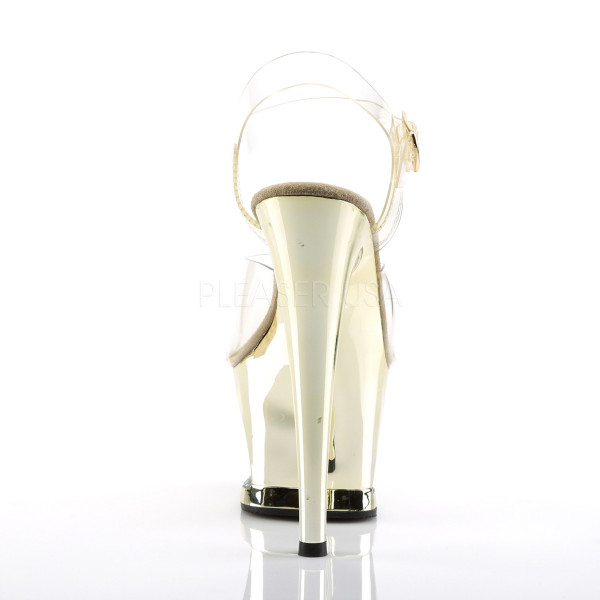 MOON-708DMCH - 7" Heel, 2 3/4" Cut-Out PF Ankle Strap Sandal — image 20 of 25