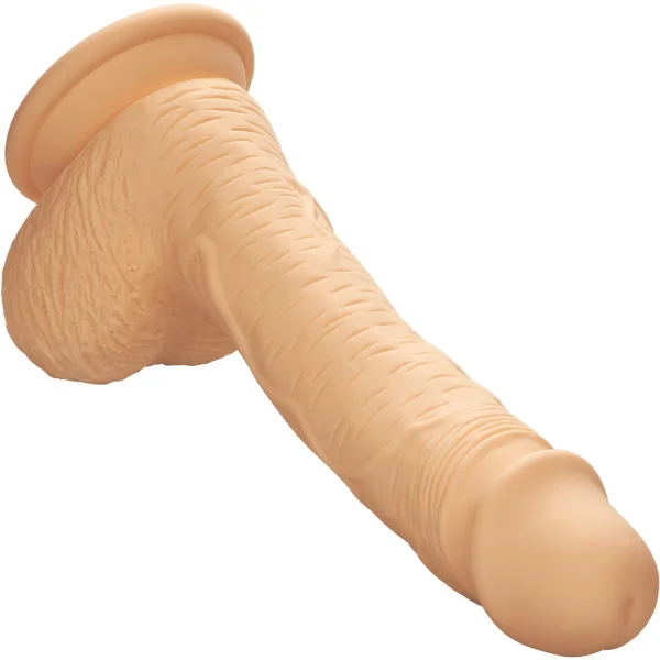Silicone Studs Realistic 6.25" Suction Cup Dildo - Vanilla