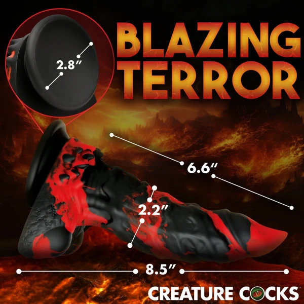 Creature Cocks -  Fire Demon Monster Silicone Dildo