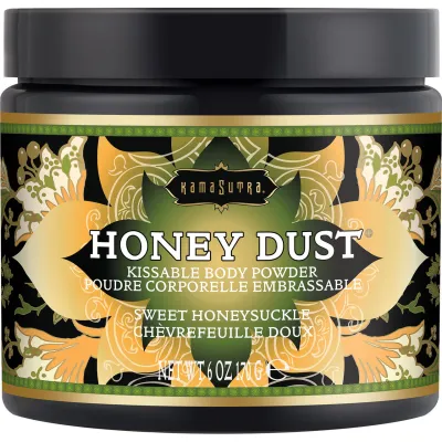 Kama Sutra Honey Dust Kissable Body Powder Sweet Honeysuckle 6 oz