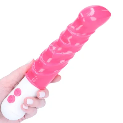 Thick Rippled Vibrating Dildo