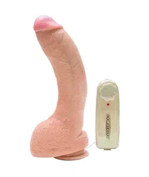 Jeff Stryker Realistic Vibrating Cock - White - 10.3 Inch — image 2 of 2