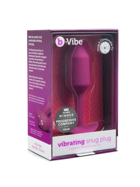 bVibe Vibrating Snug Plug Medium- Weighted Butt Plugs