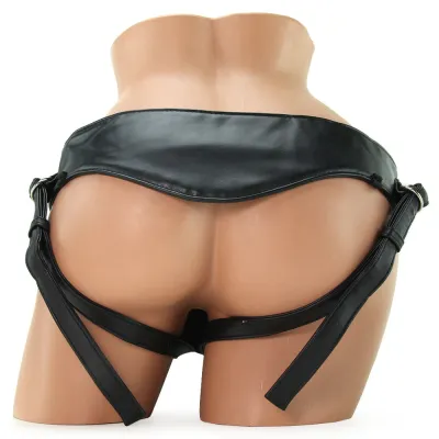 Patent Leather Strap On Harness