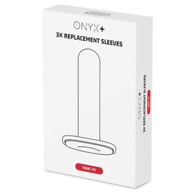 Onyx Plus Replacement Sleeve 3 Pack Tight Fit White