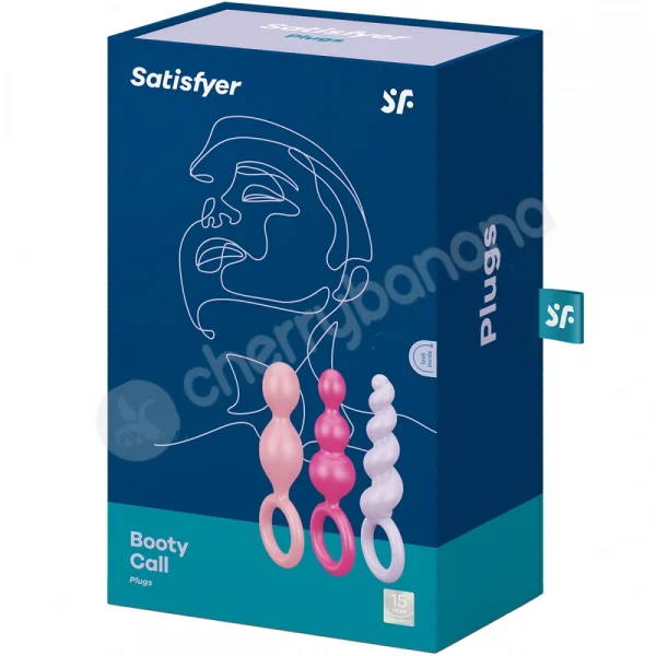 Satisfyer Coloured Booty Call Butt Plugs 3 Pack