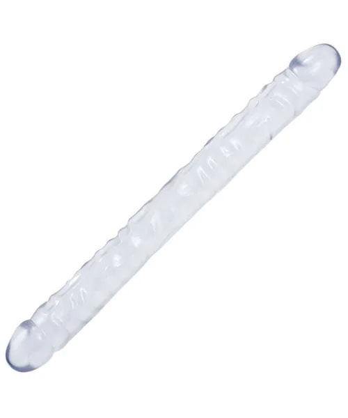 18 Clear Crystal Jellie Double Dong — image 4 of 4