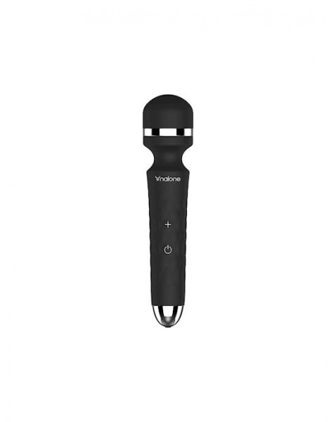 Rock Vibrating Wand Massager - Black