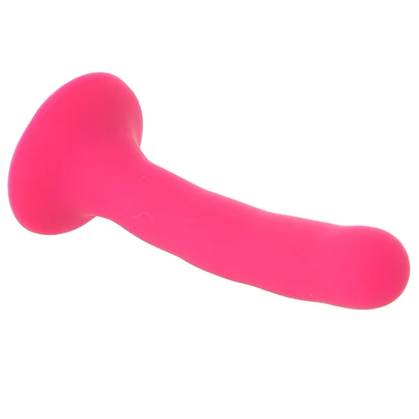 Please  5.25" Silicone Harness Compatible Dildo By Sportsheets - Pink
