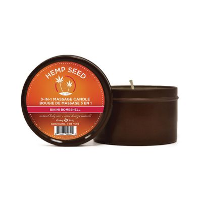Earthly Body Hemp Seed 3 in 1 Candle 6oz Bikini Bombshell