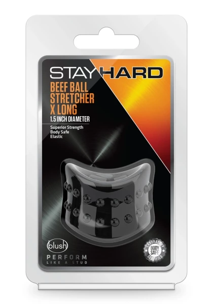 Stay Hard - Beef Ball Stretcher - 1.5 Inch  Diameter - Black