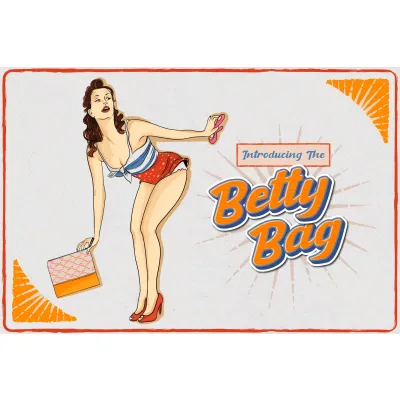 The Betty Bag Vintage Style Sex Toy Storage Bag