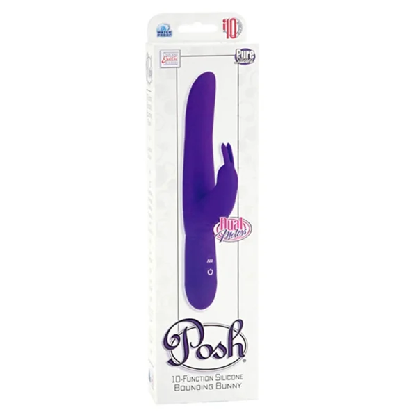 Calexotics Posh 10-Function Silicone Bounding Bunny Purple