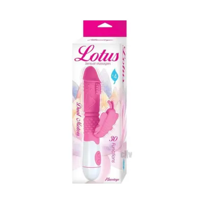 Lotus Sensual Massagers 4 Dual Stimulator Silicone Pink