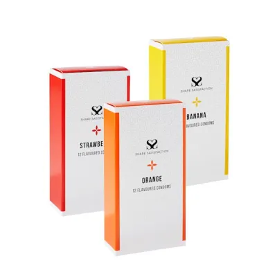 Share Satisfaction Fruit Flavoured Condoms 3 X 12 Pack