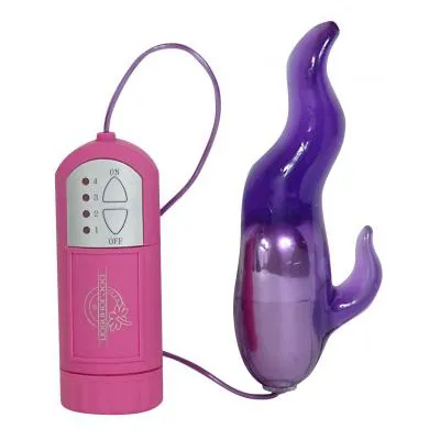 Devilish Desires Flame Shaped Vibrator With Remote Waterproof Purple