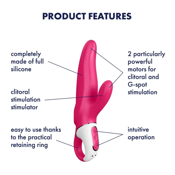 Satisfyer Mr. Rabbit Pink Vibrator — image 5 of 9