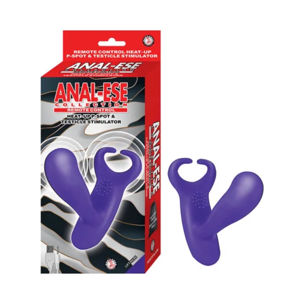 Anal-ese Collection Remote Control Heat-up P-spot & Testicle Stimulator Purple — image 5 of 5