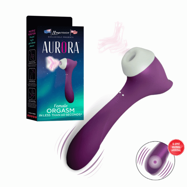 Magic Touch Aurora Clitoral Suction and G Spot Vibrator
