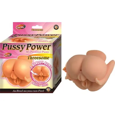 Pussy Power Threesome Beige
