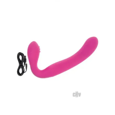 Love Rider Rechargeable Strapless Strap On Pink
