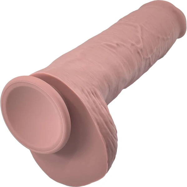 Sigmar XL 10" Realistic Silicone Dildo With Suction Cup & Balls By Pleasure Engine