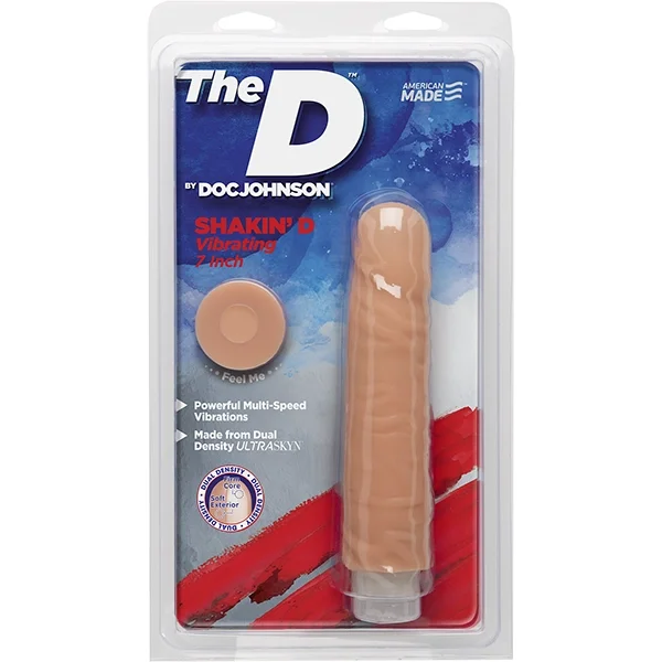 The D Shakin D 7" Vibrating Realistic Dong