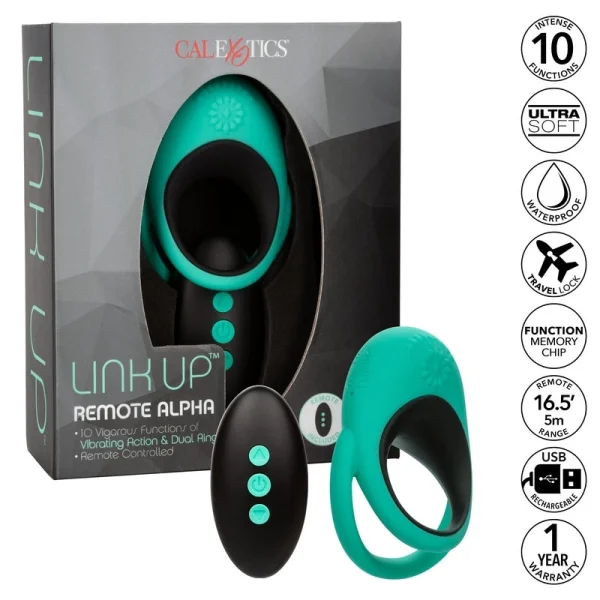 Link Up Remote Control Alpha Vibrating Cock Ring
