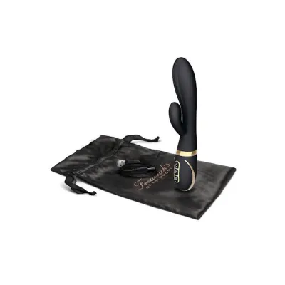 Fredericks Of Hollywood Dual Density Rabbit Vibrator Black 8 5 Inch