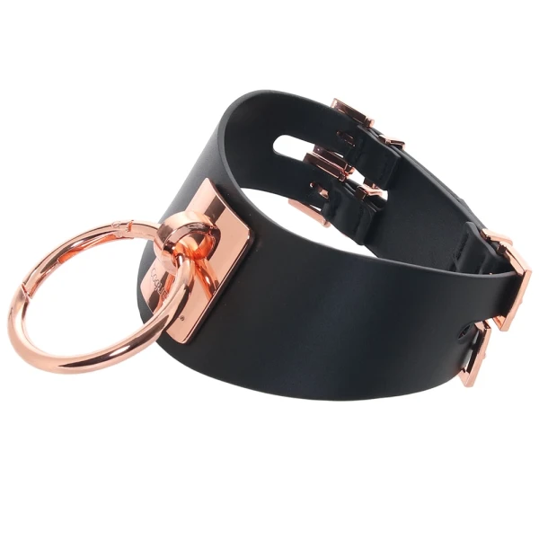 Vegan Leather Collar in Black