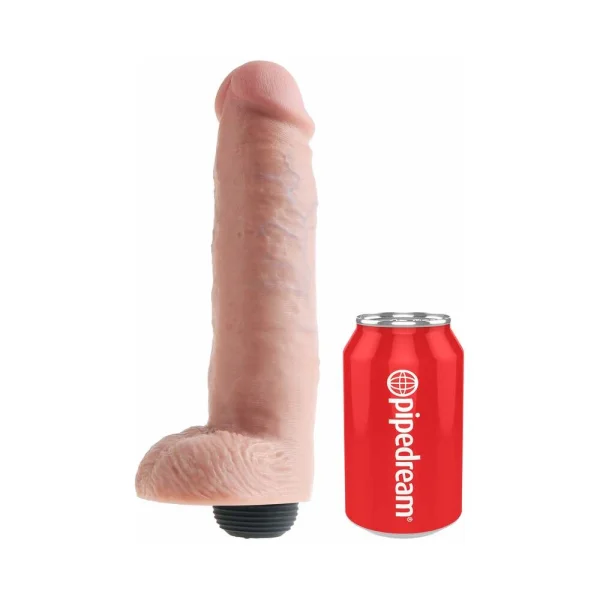 King Cock 10 inches Squirting Cock Balls Beige — image 16 of 18