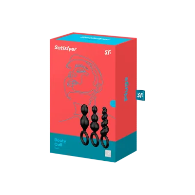 Satisfyer Booty Call Black Plug Set