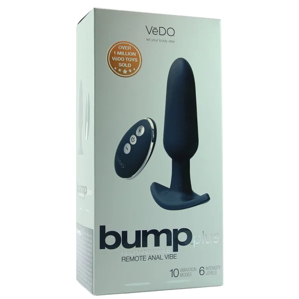 VeDO Bump Plus Vibrating Butt Plug with Remote Control