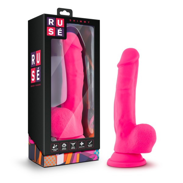 6" Hot Pink Cock + Balls