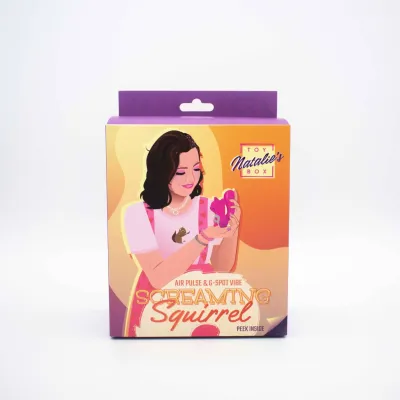 Screaming Squirrel Air Pulse and G Spot Vibrator Pink