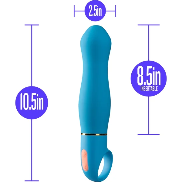 Aria Smokin' AF 10-Function Silicone G-Spot Vibrator By Blush - Coral