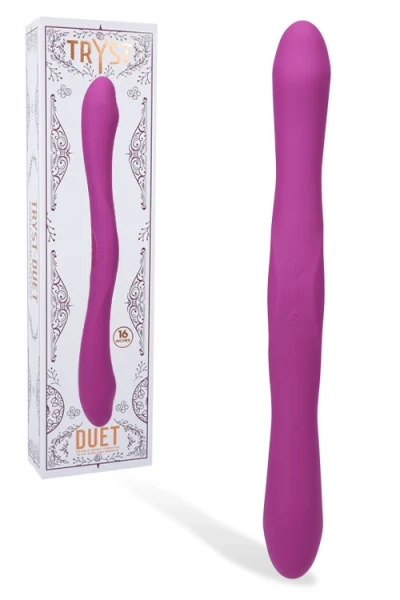 Doc Johnson Tryst Duet 16" Remote Controlled Double Ended Vibrating Dildo